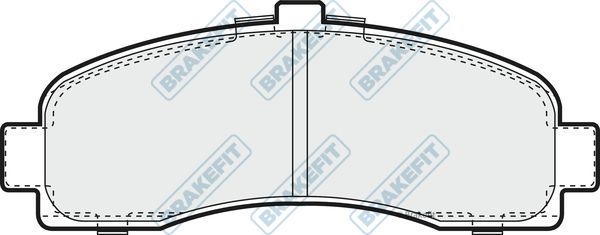 APEC BRAKING Комплект тормозных колодок, дисковый тормоз PD3022